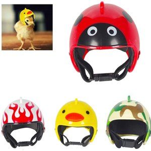 4pcs Small Chicken Pet Safety Helmet